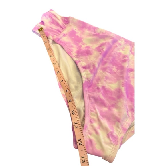 California Waves Women's Plus Size Pink Tie-Dyed Swim Bottoms - 2X (20) Pink NEW - Picture 4 of 14